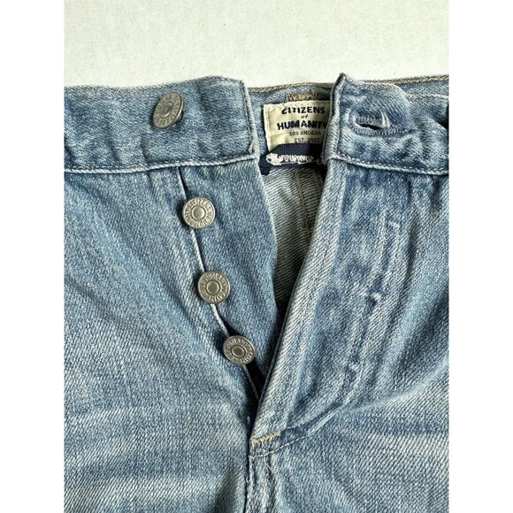 Citizens of Humanity Women's Crop Slim Emerson Jeans Size 24 Boho Side Stripe - Picture 13 of 16